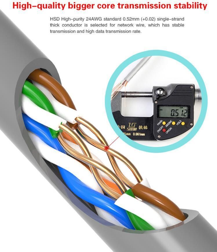 305m 4 Pair Ethernet LAN Cable Cat 6 UTP 0.5 CCA CAT6 Erethernet LAN Cable CAT6 Cable