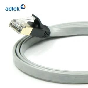 Grey PVC CAT6 32AWG STP LSZH Copper Networking Optic Patch Cord
