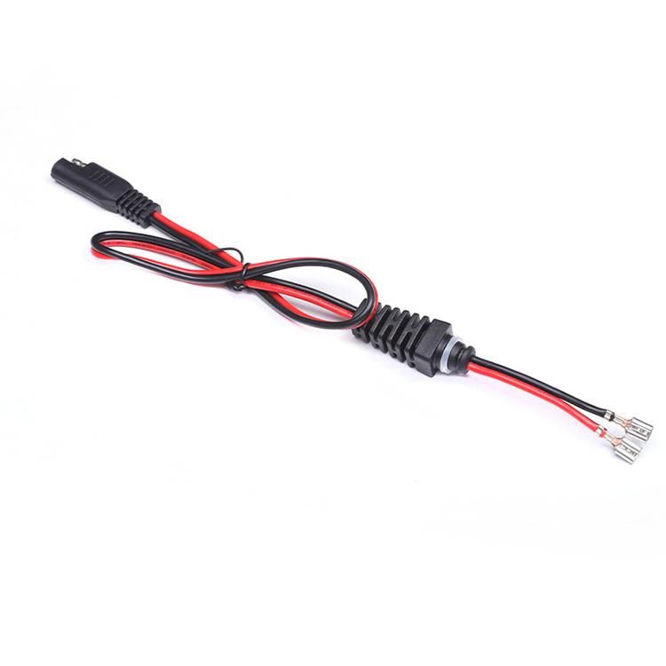 2 Pin SAE to SAE Connector 14AWG Extension Cable 30A 12V Wiring Harness for Car Motorcycle