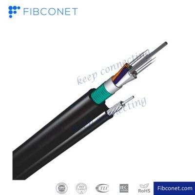 Outdoor 2-288 Core Fiber Optic GYTC8S Cable Figure 8 Self-Supporting Cable