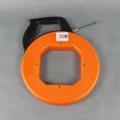 Portable Fiberglass Electrical Wire Steel Fish Tape Wire Cable Puller Nylon Cable Puller FRP Fish Tape Communication Wire Puller for Household