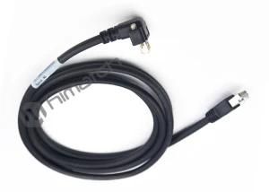 Right Angle Gige Cat5e S/STP Screw Lock Cable