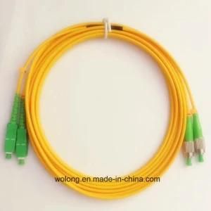 Sm APC Duplex Optic Fiber Patch Cord