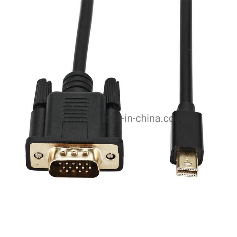 Wholesale 1.8m Mini Dp to VGA Adapter HDTV Display Port Male to VGA Male Converter Cable Adapter