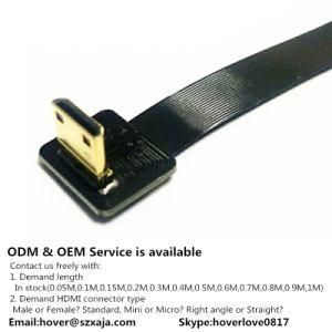 Xaja Fpv Mini HDMI Type C Connector up &amp; Down Angled 90 Degree Male Female Fpv HDMI Cable