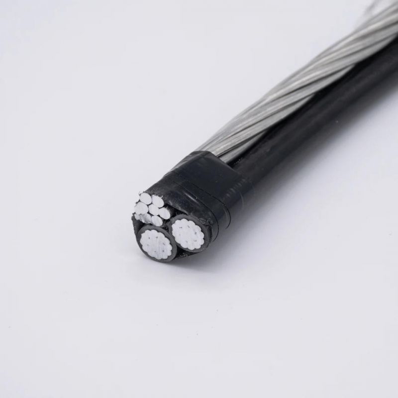 ACSR Conductor PE Insulation Triplex Service Drop Aerial Bundle Cable