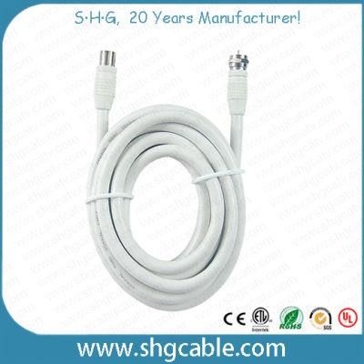 Low Cost Coaxial Cable Rg59 RG6 with F Connectors (RG59)