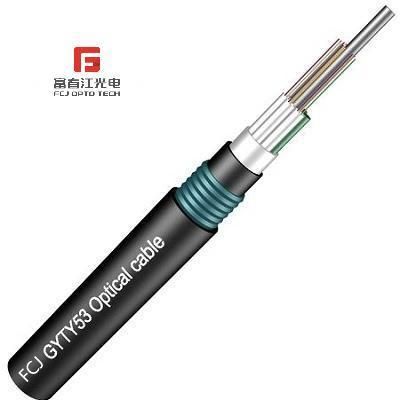High Fiber Count PE Outer Sheath Loose Tube Filling Compound Single-Mode Outdoor Fiber Optic Cable Gyty