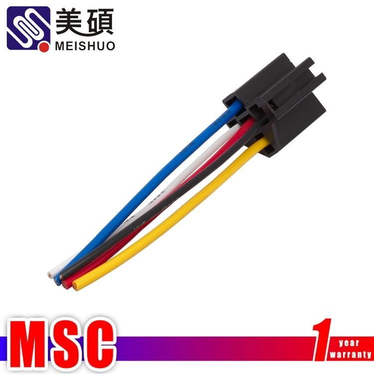 Meishuo Msc 5wire Harness for Automotive Relay with Socket