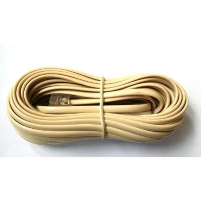 RJ45 8p8c Indoor Telephone Cable/Telephone Line Cord Ivory Color