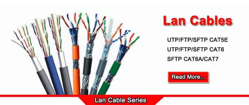 Network LAN Cable with 2c Power Wire Cat5e / CAT6 Cable LAN Cable Power Outdoor Indoor Use