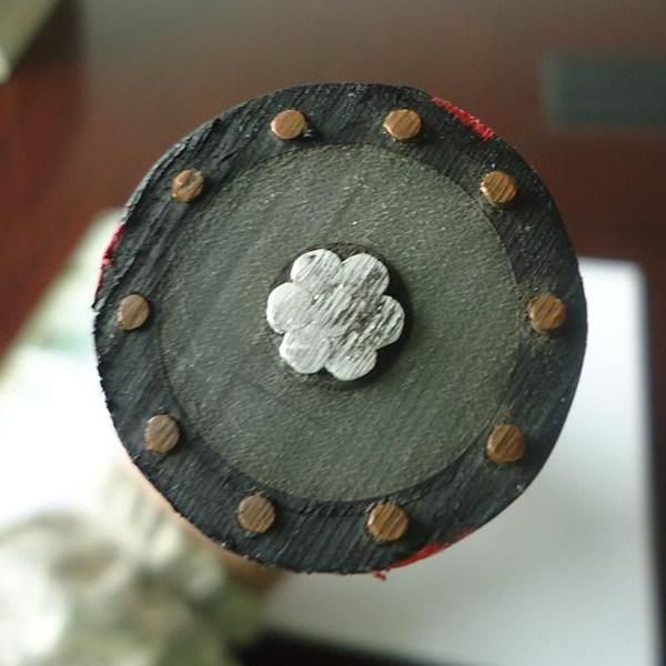 28 kV 2/0AWG Single Core Al 100% TR-XLPE Insulation Full Concentric Neutral Cable LLDPE Cable