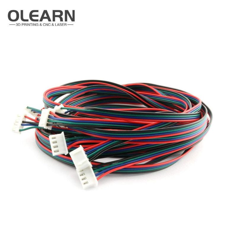 Olearn Stepper Motor Cables/Wire Xh2.54 4pin DuPont Connector Extension to 6pin White Terminal Line 3D Printer Parts 50/80/100/150cm