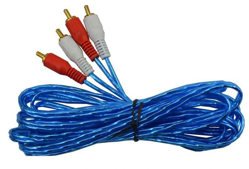 3RCA-3RCA Audio Video Transparent RCA Cable