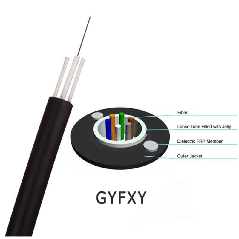 Wholesale GYXY G652D 2 Core 4 Core 8 Core Outdoor Fiber Optic Cable