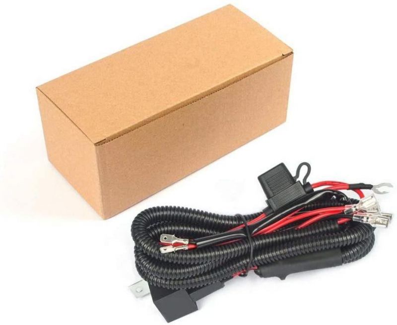 Car Is Fitted with an Explosive Horn 12V Loudspeaker Electronic Wiring Cable Harness
