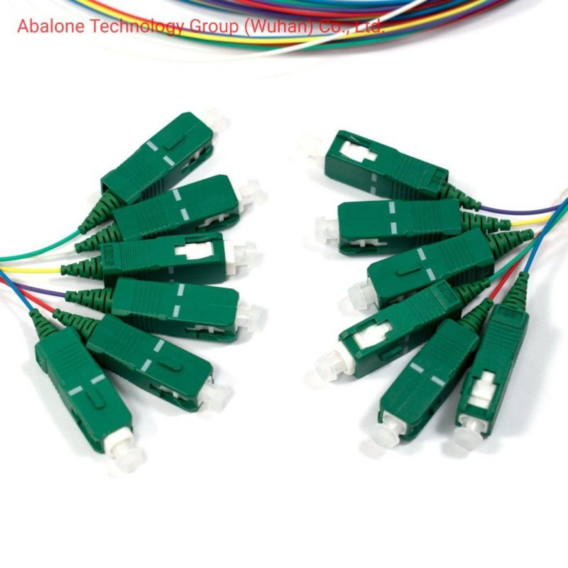 Abalone E2000 Upc APC Connector Single Mode Single Core Fiber Optic Pigtail or Patch Cord