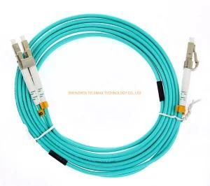 Factory Direct Sale LC/Upc-LC/Upc Dulplex 2.0mm 3.0mm Om3/Om4 PVC/LSZH Aqua Patch Cord