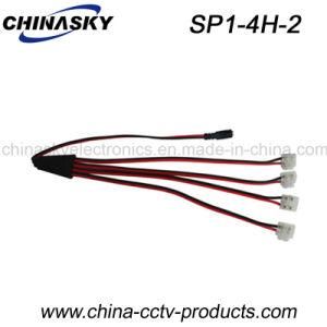DC Power Splitter Cable 1 Male to 4 Female for 5.5*2.1mm CCTV Camera (SP1-4H-2)