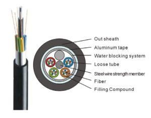 Aluminum Tape Layer Loose Tube Outdoor Fiber Optic Cable (GYTA)
