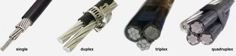 Overhead ABC Cable with Duplex Triplex Quadruplex Cores Specificaions for Service Drop Cable