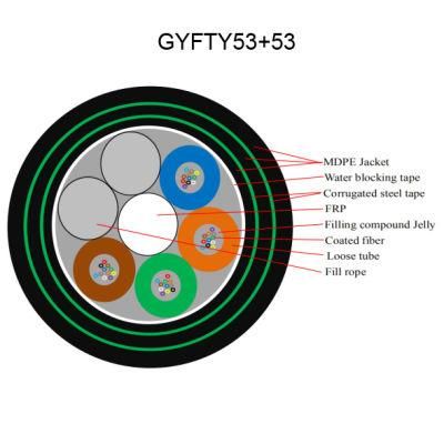 GYFTY53+53 Triple Jacket Double Armored Direct Buried Cable