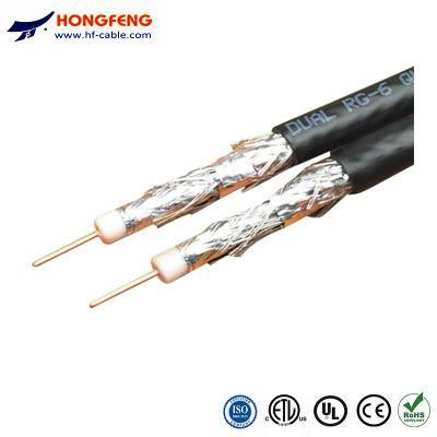 Satellite Antenna CATV Dual RG6 Shield Coaxial Cable