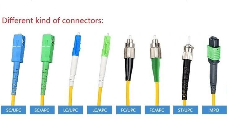 Outdoor Multimode Om2 Om3 Fiber Jumper Cable Simplex Sc Upc APC Connector Optic Fiber Patch Cord