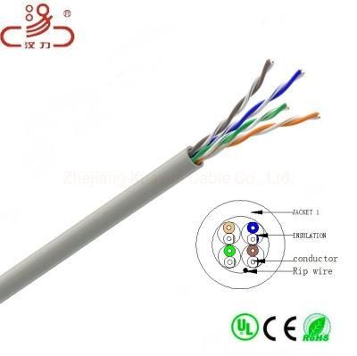 LAN Cable Computer Cable/Data Cable/4 Pair Cat5e UTP Network Cable