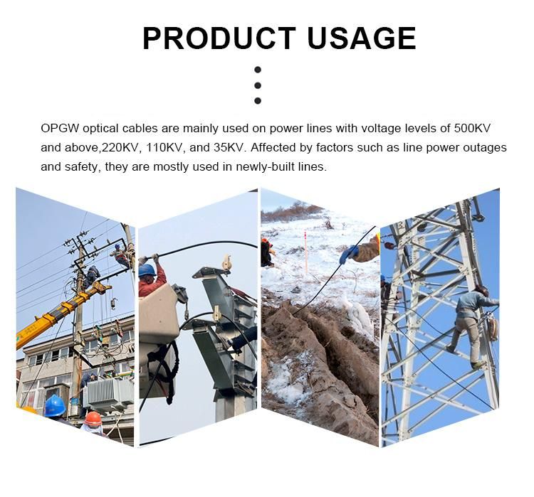 Sst Loose Tube Optical Fiber Composite Overhead Ground Wire Stranded Opgw
