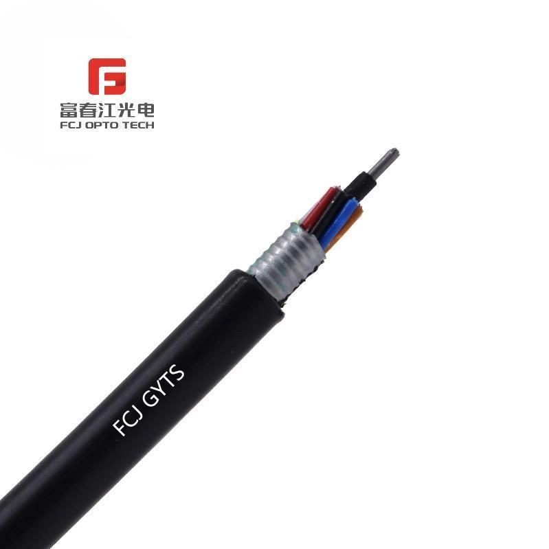 Optical Fiber 8 Fibers Single-Mode Single Jacket Non-Metal Member Waterproof Dielectric Loose Tube Outdoor Cable