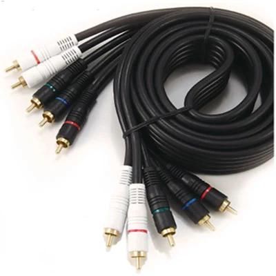 5RCA Cable, Composite video and Audio Cable 5RCA Plugs to 5RCA Plugs
