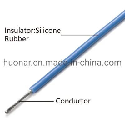 Sulicone Rubber Insulation Tinned, Silver or Nickel Plated Wire Cable