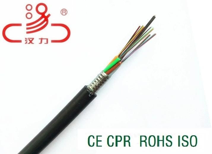 GYTS GYTA 24 Core Single Mode Outdoor Direct Buried Armored Fiber Optic Cable