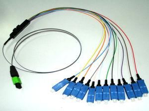 MPO-Sc MPO/MTP to LC/Sc/FC/St/MTRJ/Mu/SMA Fiber Patch Cords Om3