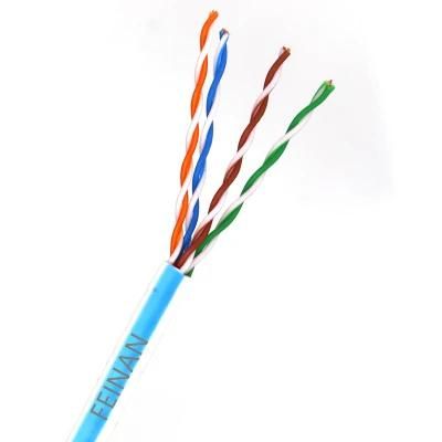 Unshield Twisted Pairs Cat5e Network Cable UTP Cat5e Cable with PVC PE Jacket