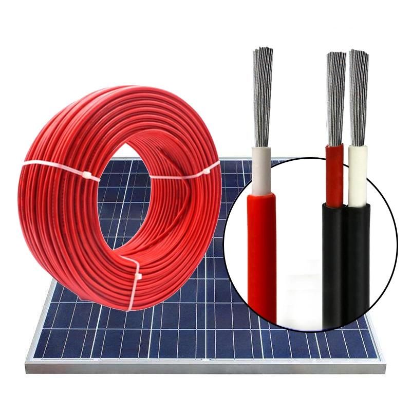 18-4/0 AWG 40º C~125º C Sunlight Resistant Tinned Copper Core Environment-Friendly Solar PV Cable