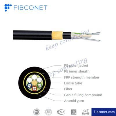 FTTH FTTX Fiber Outdoor Indoor 2/4/6/12/24/48/96 Core Sm/Dm/mm G652D/G657A1 Flat ADSS TPU Fiber Optic/Optical Drop Cable