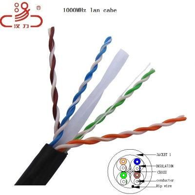 LAN Cable Outdoor CAT6 4X2X0.57 Network Cable CAT6 China