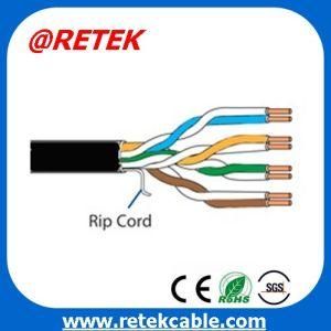 Flat UTP Cat5e Solid LAN Cable 24AWG