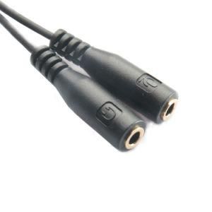 Top Grade 2 Female to 1 Male 3.5mm Audio Cable