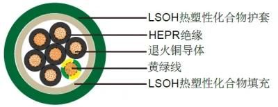 300/500 V, XLPE/Lszh, Nhxmh Cable, (VDE 0250-214)