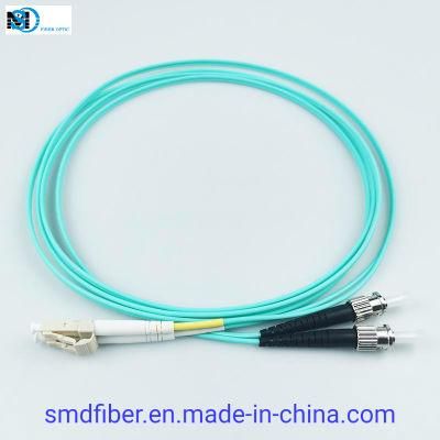 LSZH PVC Om3 50/125 LC to St Patch Cord Fiber Jumper Cable