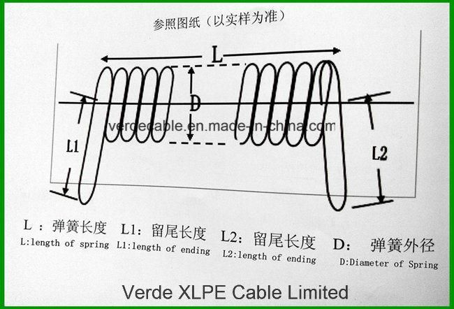 Customized Multi Cores Flexible Wire Spring Coiled Electric Power Spiral Cable