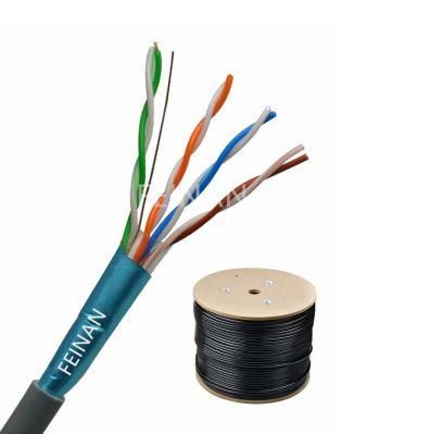 305m 1000FT Network Cable FTP Cat5e Cable with PVC PE Jacket for Internet
