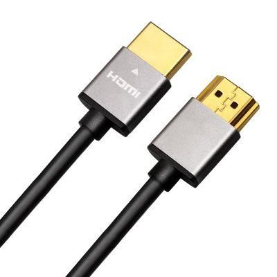 4k HDMI kable ODM 18G High speed 4k 60hz 1080p slim HDMI Cable pvc aluminum option hdmi cable 4k