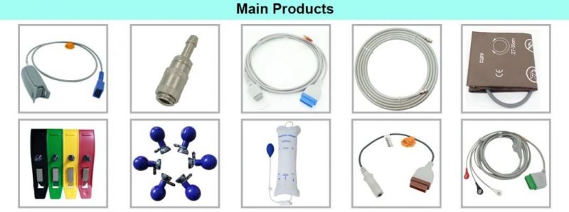Compatible with Schiller, EKG Cable, IEC, 10-lead