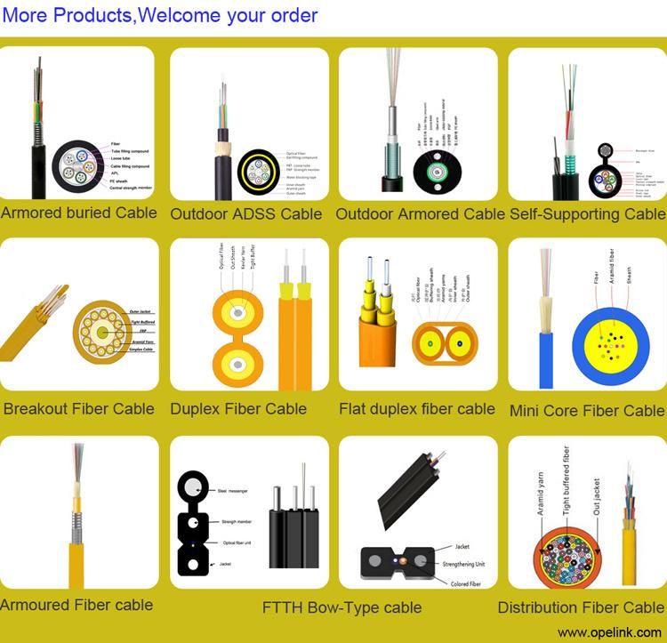 Outdoor Fiber Optic Cable All Dielectric Self-Supporting Fiber Optic Cable ADSS