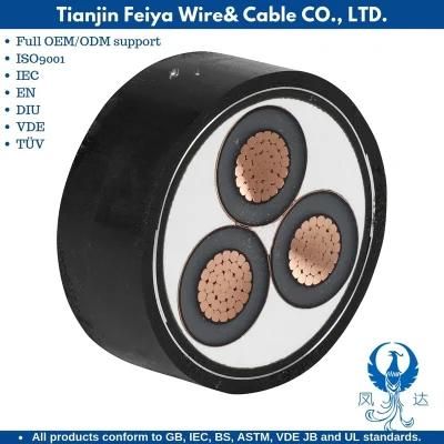 Nyy 33kv 4 Core (YJV 0.6/1KV 95mm) High Medium Low Voltage PVC Insulation Armored Underground Power Cable