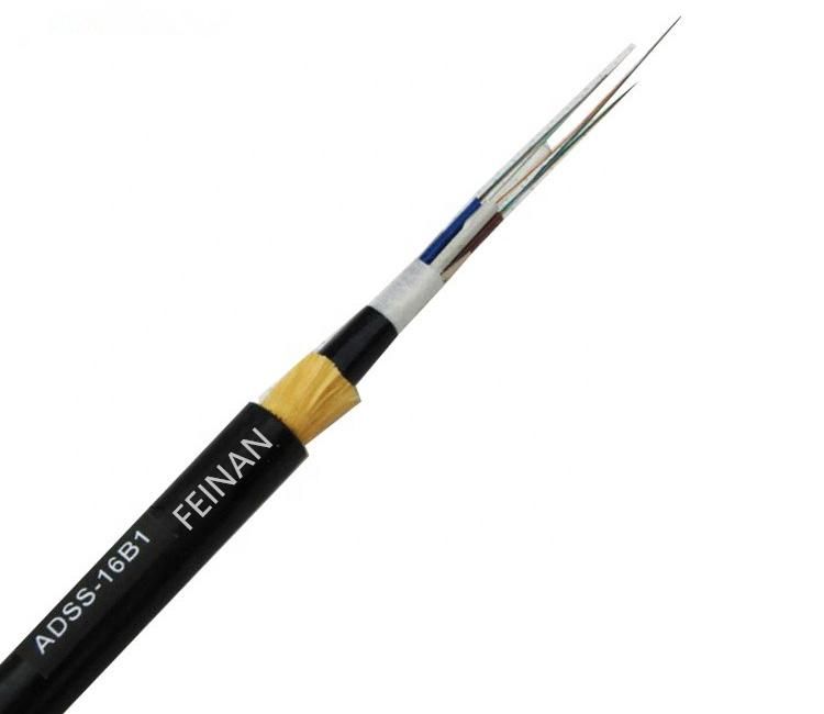 PE Jacket ADSS All Dielectric Self-Supporting Optical Fiber Cable with High Quality ADSS Cable